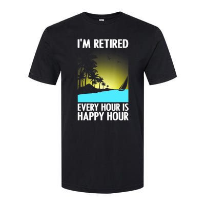 Cool Retirement Art For Women Retirement Retired Retiree Softstyle CVC T-Shirt