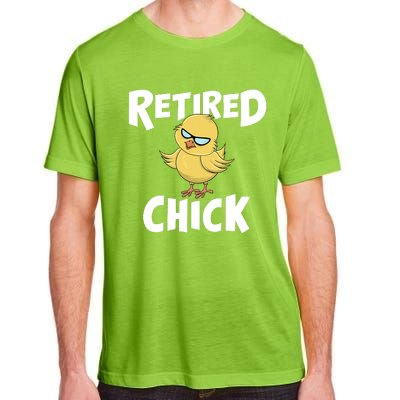 Cute Retirement Art For Retirement Lover Retired Chick Adult ChromaSoft Performance T-Shirt