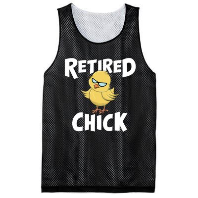 Cute Retirement Art For Retirement Lover Retired Chick Mesh Reversible Basketball Jersey Tank