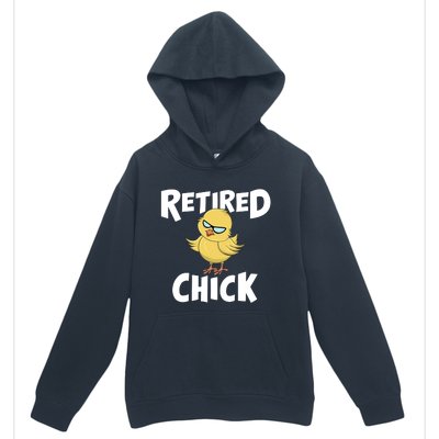 Cute Retirement Art For Retirement Lover Retired Chick Urban Pullover Hoodie