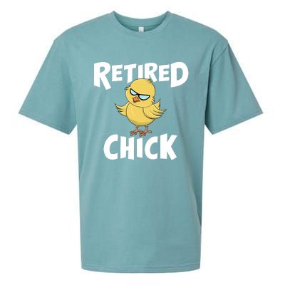 Cute Retirement Art For Retirement Lover Retired Chick Sueded Cloud Jersey T-Shirt