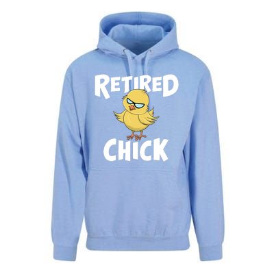 Cute Retirement Art For Retirement Lover Retired Chick Unisex Surf Hoodie