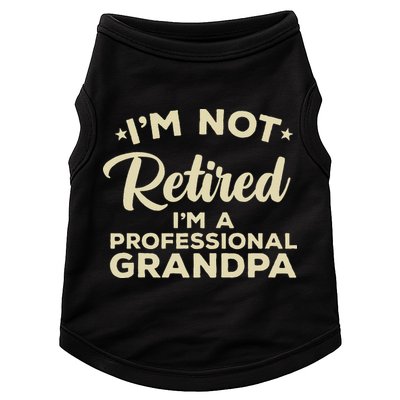 Cool Retirement Art For Men Dad Retired Professional Grandpa Doggie Tank