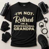 Cool Retirement Art For Men Dad Retired Professional Grandpa Cooling Performance Crew T-Shirt