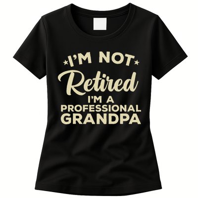 Cool Retirement Art For Men Dad Retired Professional Grandpa Womens T-Shirt
