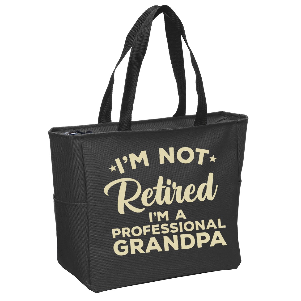 Cool Retirement Art For Men Dad Retired Professional Grandpa Zip Tote Bag