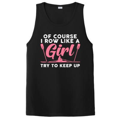 Cool Rowing Art Wo Girl Coxswain Paddle Oar Crew Rowing PosiCharge Competitor Tank