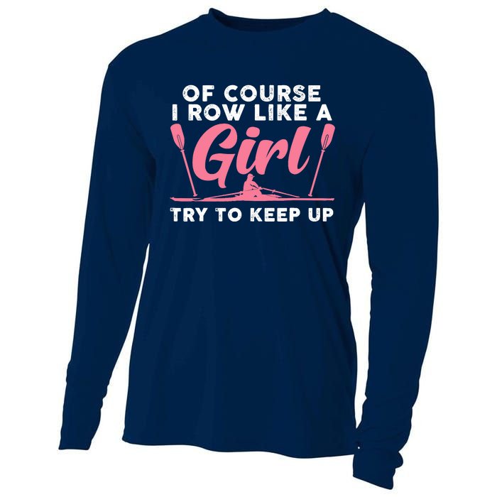 Cool Rowing Art Wo Girl Coxswain Paddle Oar Crew Rowing Cooling Performance Long Sleeve Crew