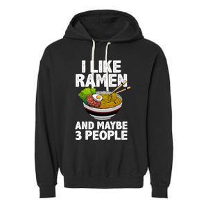 Cool Ramen Anime Ramen Noodle Soup Cup Noodles Garment-Dyed Fleece Hoodie