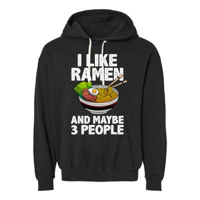 Cool Ramen Anime Ramen Noodle Soup Cup Noodles Garment-Dyed Fleece Hoodie