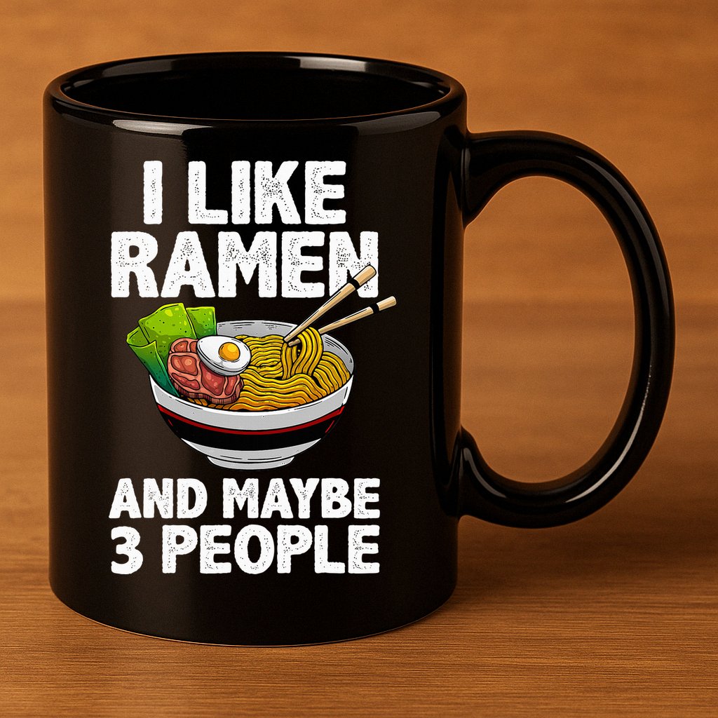 Cool Ramen Anime Ramen Noodle Soup Cup Noodles 11oz C Handle Ceramic Mug
