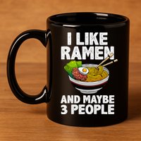 Cool Ramen Anime Ramen Noodle Soup Cup Noodles 11oz C Handle Ceramic Mug