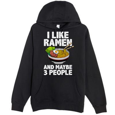 Cool Ramen Anime Ramen Noodle Soup Cup Noodles Premium Pullover Hoodie