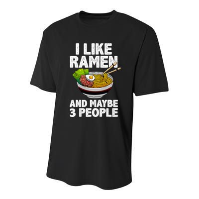 Cool Ramen Anime Ramen Noodle Soup Cup Noodles Youth Performance Sprint T-Shirt