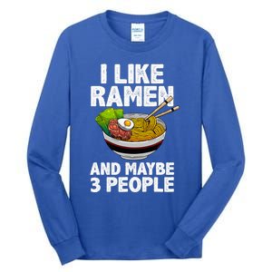 Cool Ramen Anime Ramen Noodle Soup Cup Noodles Tall Long Sleeve T-Shirt