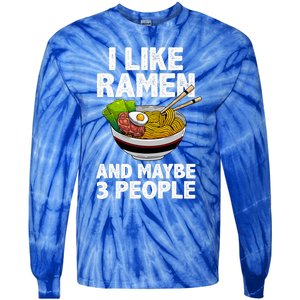 Cool Ramen Anime Ramen Noodle Soup Cup Noodles Tie-Dye Long Sleeve Shirt