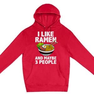 Cool Ramen Anime Ramen Noodle Soup Cup Noodles Premium Pullover Hoodie