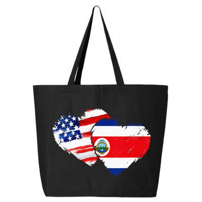 Costa Rica American Flag Vintage Retro Gift 25L Jumbo Tote