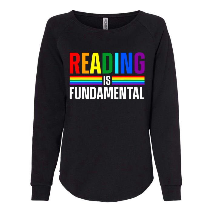 Cool Reading Art Library Bookworm Rainbow Book Womens California Wash Sweatshirt