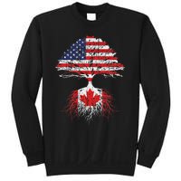 Canadian Roots American Grown Canada Flag Sweatshirt