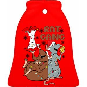 Christmas Remy And Emile Rat Gang Anyone Can Cook Christmas Ceramic Bell Ornament