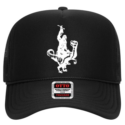 Chewbacca Riding A Velociraptor Dinosaur Trucker Hat