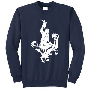 Chewbacca Riding A Velociraptor Dinosaur Sweatshirt