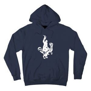 Chewbacca Riding A Velociraptor Dinosaur Tall Hoodie