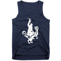 Chewbacca Riding A Velociraptor Dinosaur Tank Top