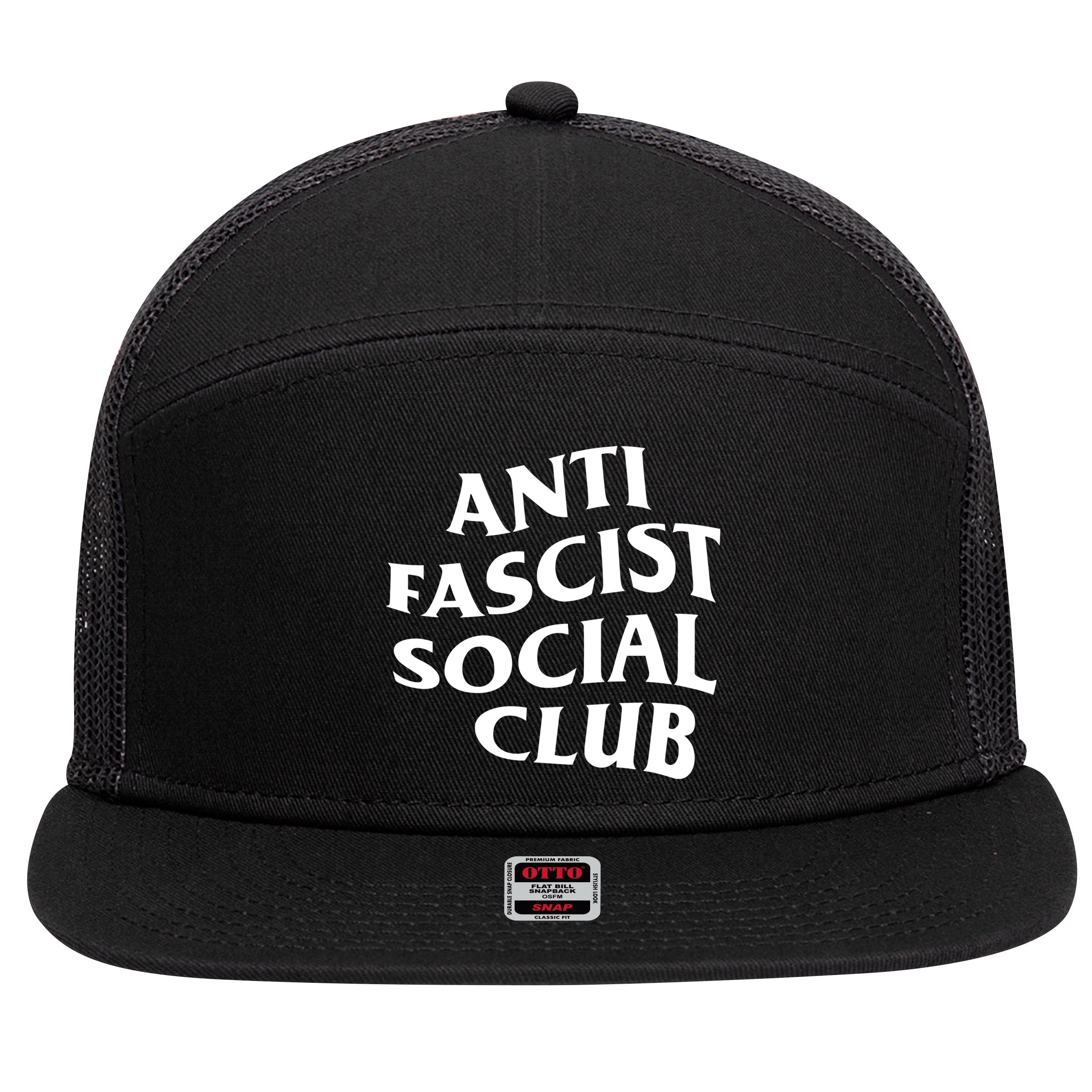 Chaya Raichik Anti Fascist Social Club 7 Panel Mesh Trucker Snapback Hat