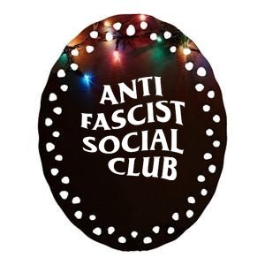 Chaya Raichik Anti Fascist Social Club Ceramic Oval Ornament