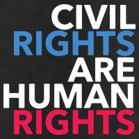 Civil Rights Are Human Rights Premium 7 Panel Mesh Trucker Snapback Hat