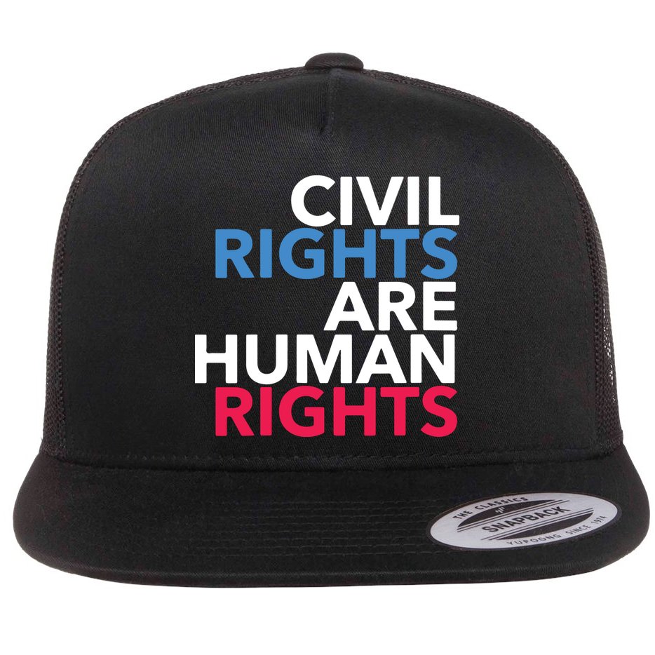 Civil Rights Are Human Rights Premium Flat Bill Trucker Hat