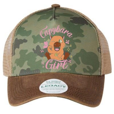 Capybara Rodent Animals Capybaras Funny Capybara Legacy Tie Dye Trucker Hat