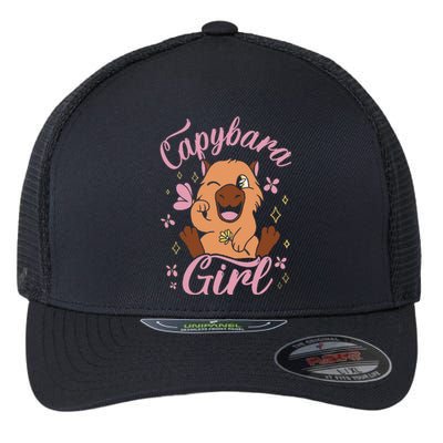 Capybara Rodent Animals Capybaras Funny Capybara Flexfit Unipanel Trucker Cap