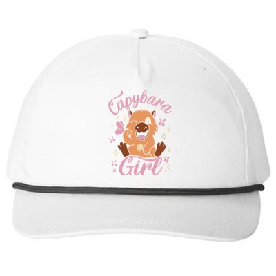 Capybara Rodent Animals Capybaras Funny Capybara Snapback Five-Panel Rope Hat