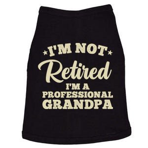 Cool Retirement Art For Dad Retired Professional Grandpa Doggie Tank