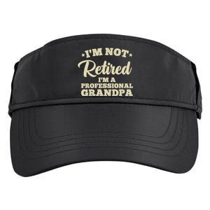 Cool Retirement Art For Dad Retired Professional Grandpa Adult Drive Performance Visor