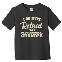 Cool Retirement Art For Dad Retired Professional Grandpa Toddler T-Shirt