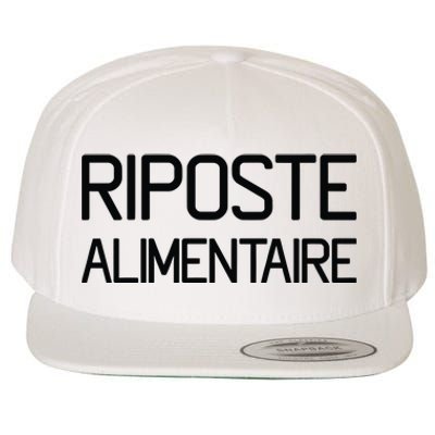 Clpressfr Riposte Alimentaire Wool Snapback Cap