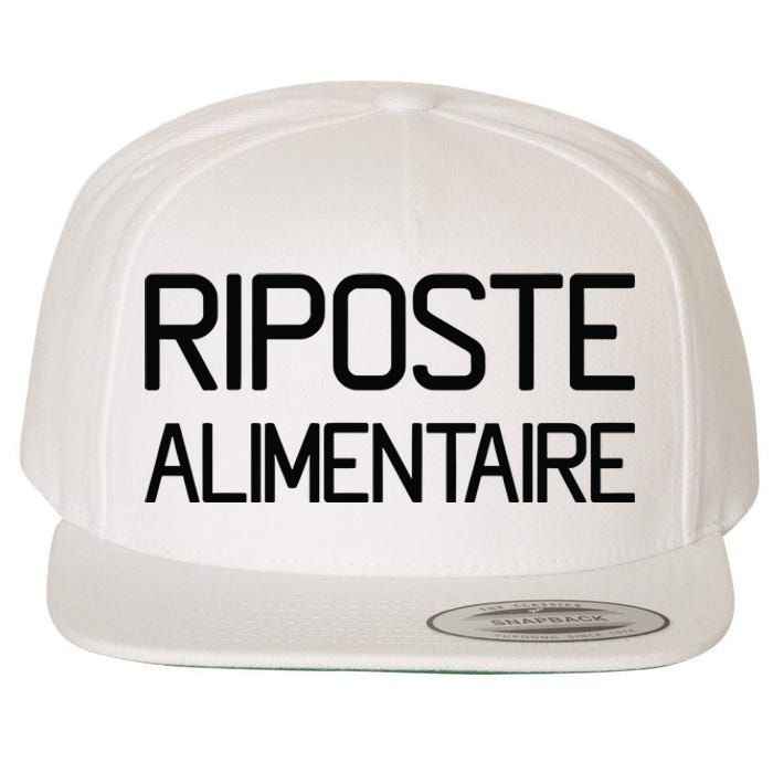 Clpressfr Riposte Alimentaire Wool Snapback Cap