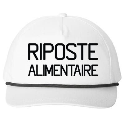 Clpressfr Riposte Alimentaire Snapback Five-Panel Rope Hat