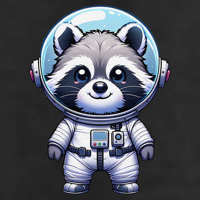 Cute Raccoon Astronaut Helmet Space Cute Adult Drive Performance Visor