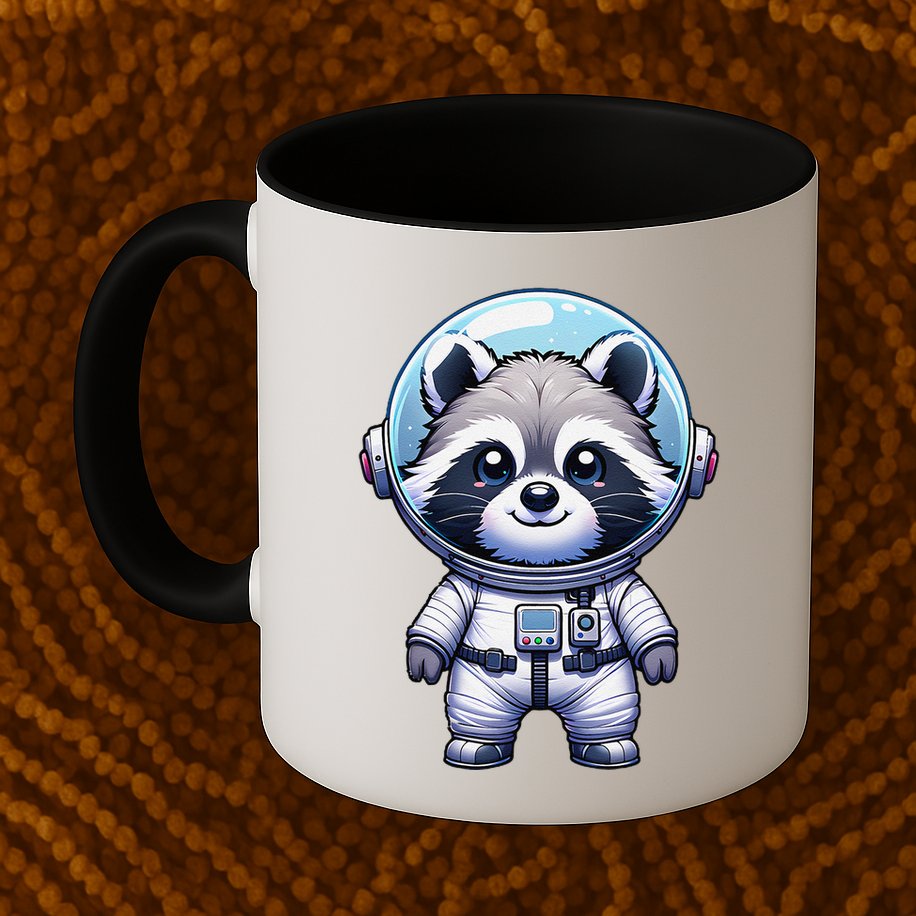 Cute Raccoon Astronaut Helmet Space Cute Mug