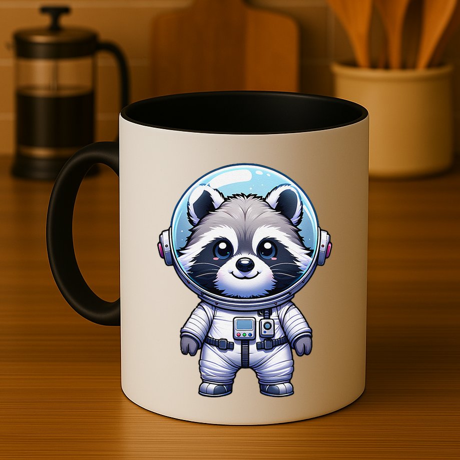Cute Raccoon Astronaut Helmet Space Cute Mug
