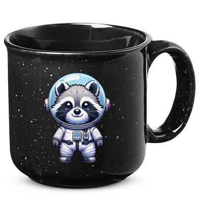 Cute Raccoon Astronaut Helmet Space Cute 15oz Campfire Ceramic Mug
