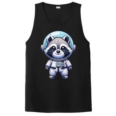 Cute Raccoon Astronaut Helmet Space Cute PosiCharge Competitor Tank