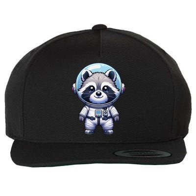 Cute Raccoon Astronaut Helmet Space Cute Wool Snapback Cap