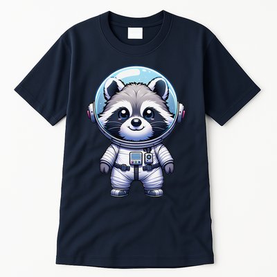 Cute Raccoon Astronaut Helmet Space Cute Tall T-Shirt