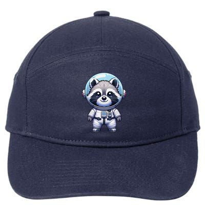 Cute Raccoon Astronaut Helmet Space Cute 7-Panel Snapback Hat
